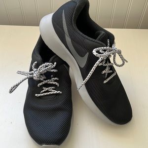 Nike black with gray swoosh, light weight